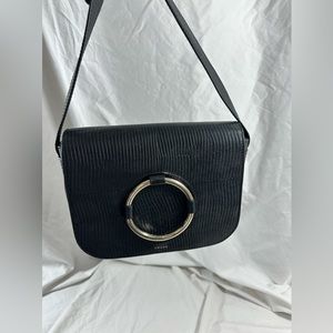 Genuine FRAME black leather shoulder bag crossbody